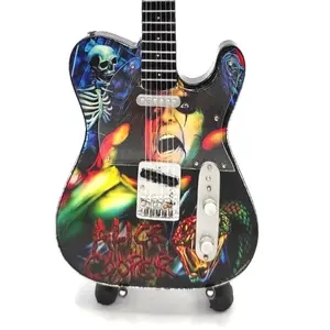 Miniature ALICE COOPER Guitar with Free Display Stand Collectible GIFT