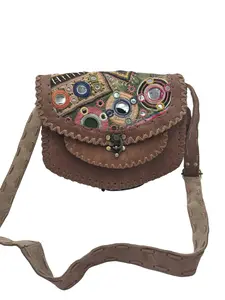 Priyali    Handcrafted leather handbag  Banjara handbag