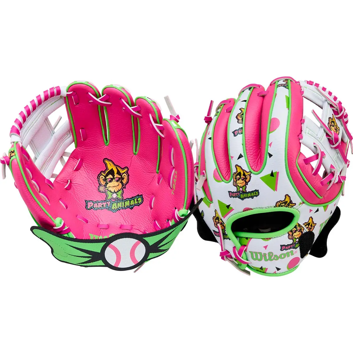 Wilson 10" Youth A200 EZ Catch Party Animals Baseball Glove