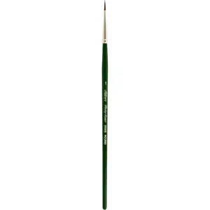 2500S-1 Ruby Satin Short Handle Synthetic Round Brush Size 1