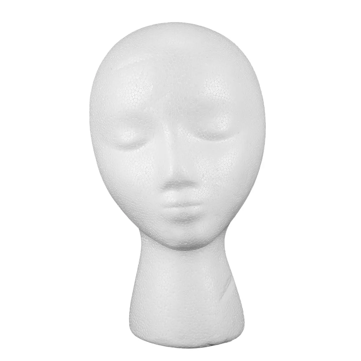Unisex White Foam Wig Head Stand - 1 Piece, 21 in Circumference, 11.25 in Height, Hat Cap Holder, Display Wigs Tool (Tools & Hardware, Hardware, Fasteners & Hooks)