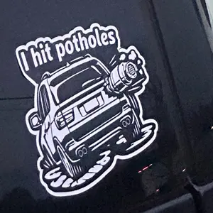 I hit pothole sticker