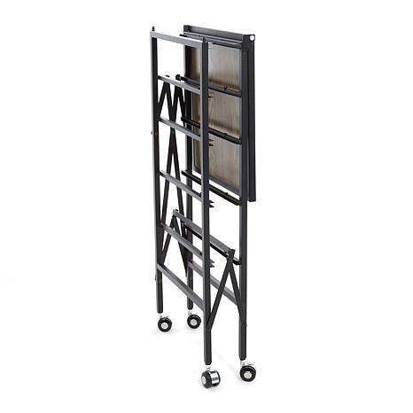 Origami 5-Drawer Cart with Wooden Top