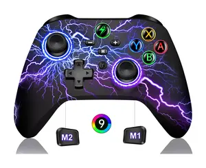 Wireless Switch Controller for Switch Lite/OLED not for PS5 and Xbox series, with LED Wired Windows PC Game Joysticks-Wireless PC IOS Android Remote with Cool RGB/Programmable
