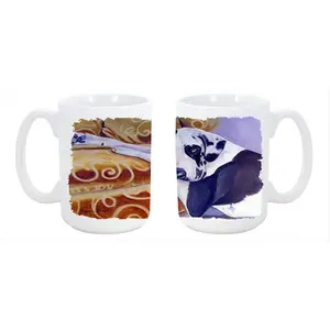 Carolines Treasures  Harlequin Natural Great Dane Dishwasher Safe Microwavable Ceramic Coffee Mug 15 oz.