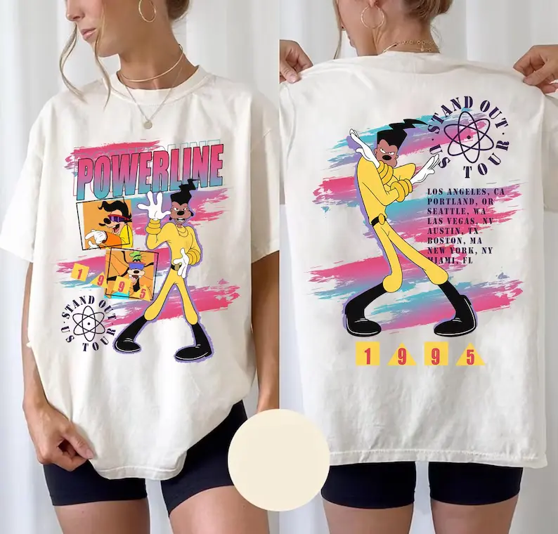 Powerline Stand Out World Tour 1995 Retro T-Shirt, Family Matching Shirt, WDW Birthday Gift