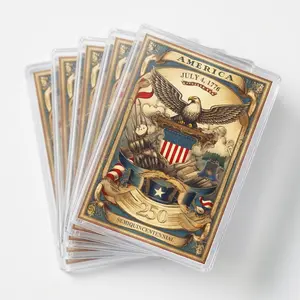 America 250 Playing Cards – Gold Eagle Edition | America 250th Anniversary Patriotic Poker Deck | Premium Collector Deck | July 4th Collectible Game Night