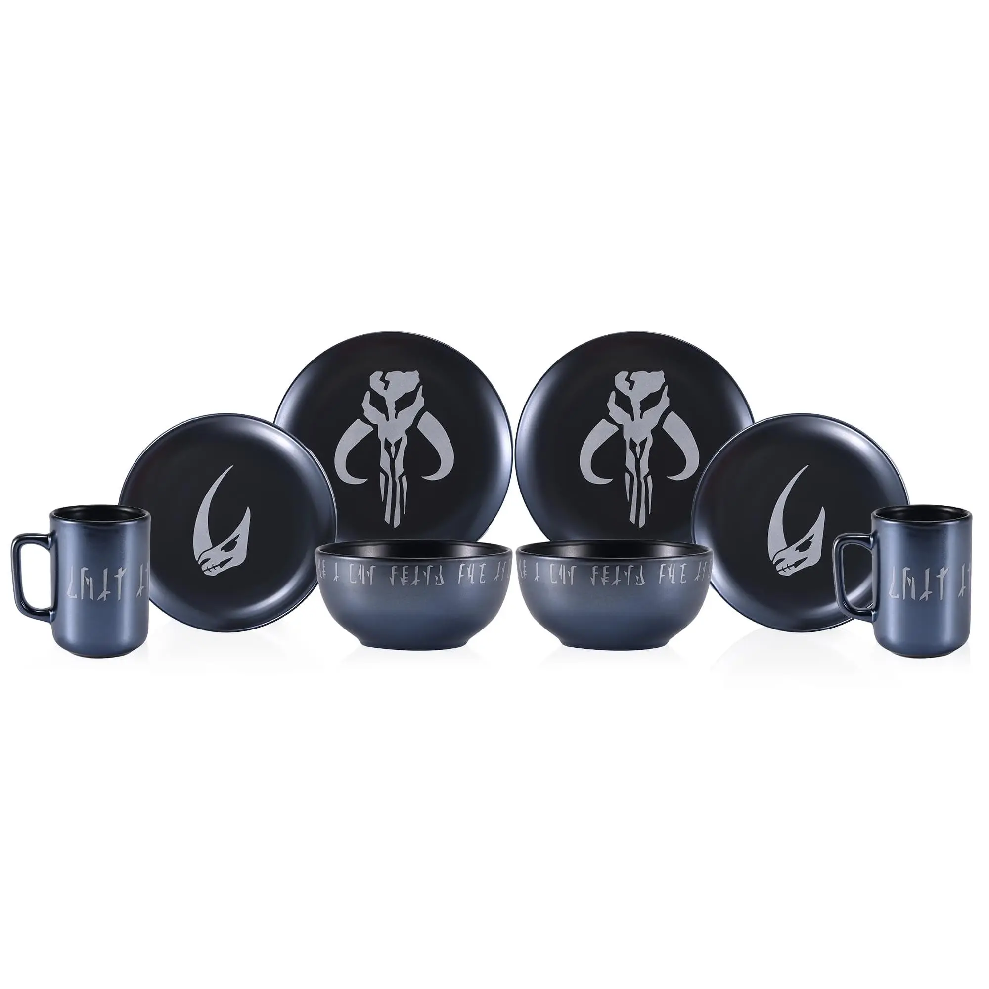 Star Wars The Mandalorian 8-Piece Limited Edition Stoneware Dinnerware Set