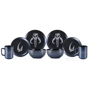 Star Wars The Mandalorian 8-Piece Limited Edition Stoneware Dinnerware Set