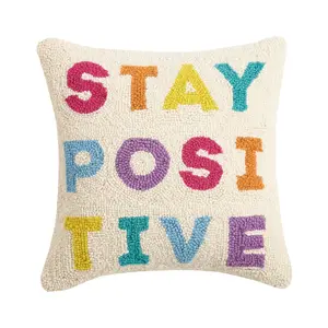 Stay Positive Hook Pillow