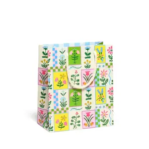 Retro Flowers Medium Gift Bag