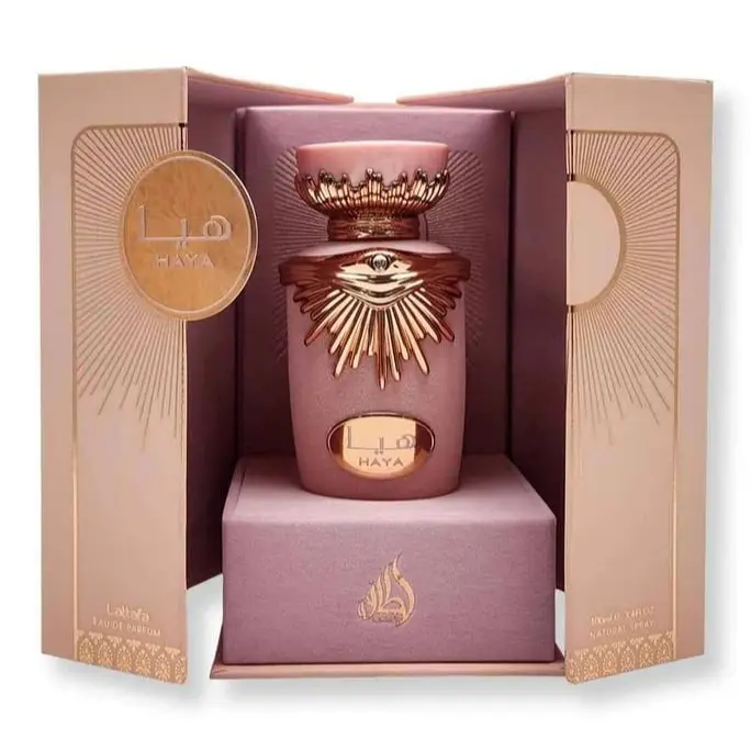 Lattafa Haya Eau de Parfum Spray for Women, 3.4 Ounce