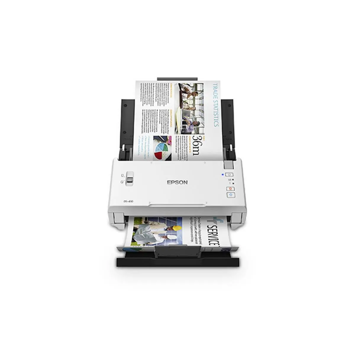 Epson DS-410 Document Scanner - Affordable Office Device with Broad Compatibility, Searchable PDF Capability, and TWAIN Drivers