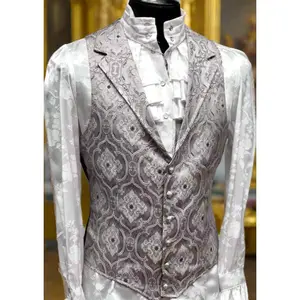ARISTOCRAT VEST - EDWARDIAN BROCADE - Silver