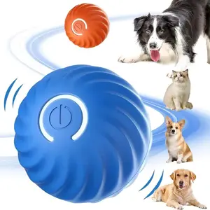 Gift For Pets, Interactive Bouncing Ball for Dogs, 1 Count Automatic Smart Vibrating Toy, Self Moving Rotating Stimulating Pet Entertainment, USB Rechargeable Pet Toy