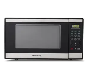Farberware 1.1 cu. ft. Black & Stainless Steel1000W Microwave Farberware 1.1 cu. ft. Black & Stainless Steel1000W Microwave