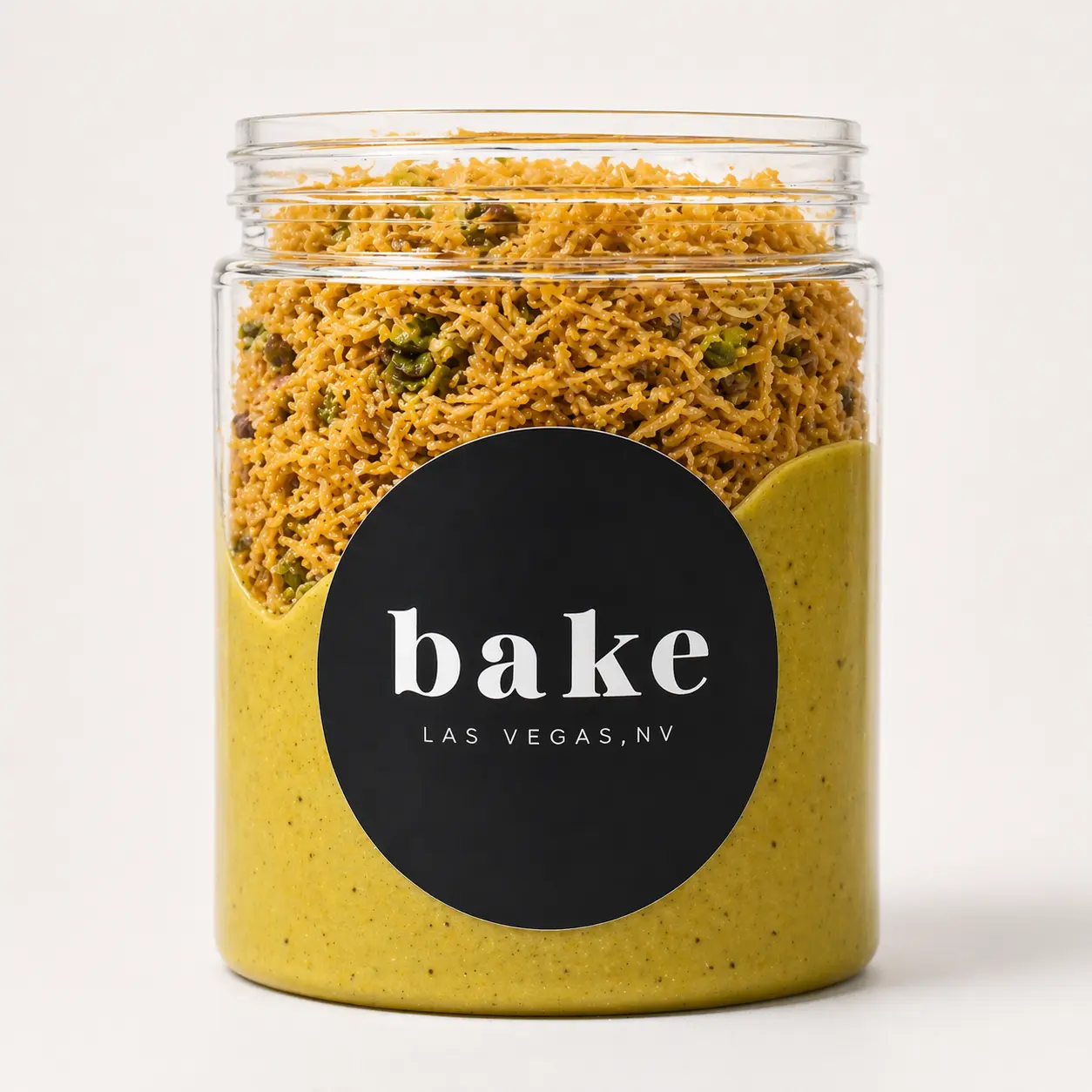 Dubai Chocolate Filling Jar - 8 oz Pistachio Cream and Toasted Kataifi Only Snack, Premium