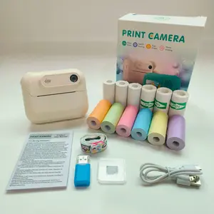 Portable Instant Print Camera Kit with Multiple Printing Papers, DIY Photo Function, Perfect for Travel, Birthday, Christmas Gifts, Digital Camera