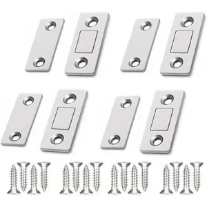 4pcs Cabinet Magnet Magnetic Door Catch Magnetic Lock Cabinet Magnets for Drawer Closet Door Magnetic Touch
