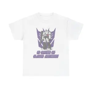 Transformers Decepticon Meme Unisex Heavy Cotton Tee Shirt Casual