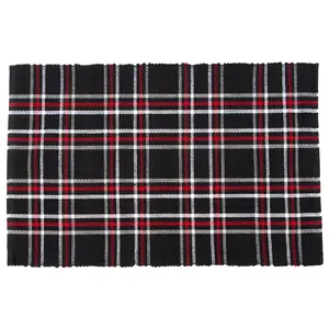 13" x 19" Poinsettia Plaid Placemat Set of 6 byValerie