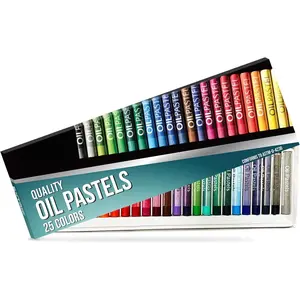Oil Pastels 25 Colors Count Soft Pastels, Oil Pastels for  and Artists, Oil Crayons