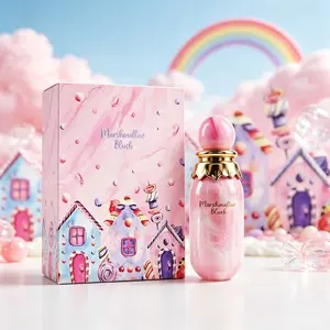 Marshmallow Blush Women's Eau de Parfum Spray, 3.4Oz Cotton Candy & Vanilla Scent, Gourmand Floral Sweet Long-Lasting Fragrance, Luxurious Everyday Wear, Ideal for Womens Gifts & Boujee Gifts for Women