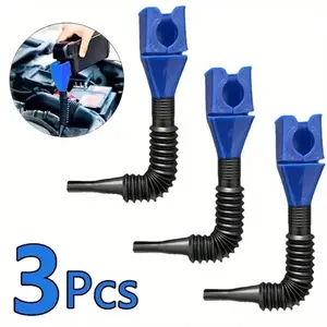 3pcs Motorcycle Refueling Funnel Telescopic Car Engine Oil Gasoline Filter Transfer Foldable Plastic Funnels Auto Accessories