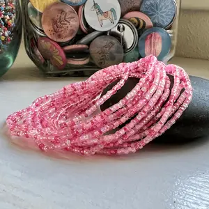 Cherry Blossom Seed Bead Stretch Bracelets