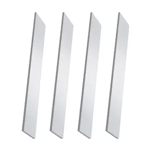 6061  Flat Bar, 1/4" x 1" x 12" Rectangle  Bar Stock, T6511 Solid Mill Stock for Industrial Building, DIY Projects, Metal Crafting and Fabrication(4 Pcs )