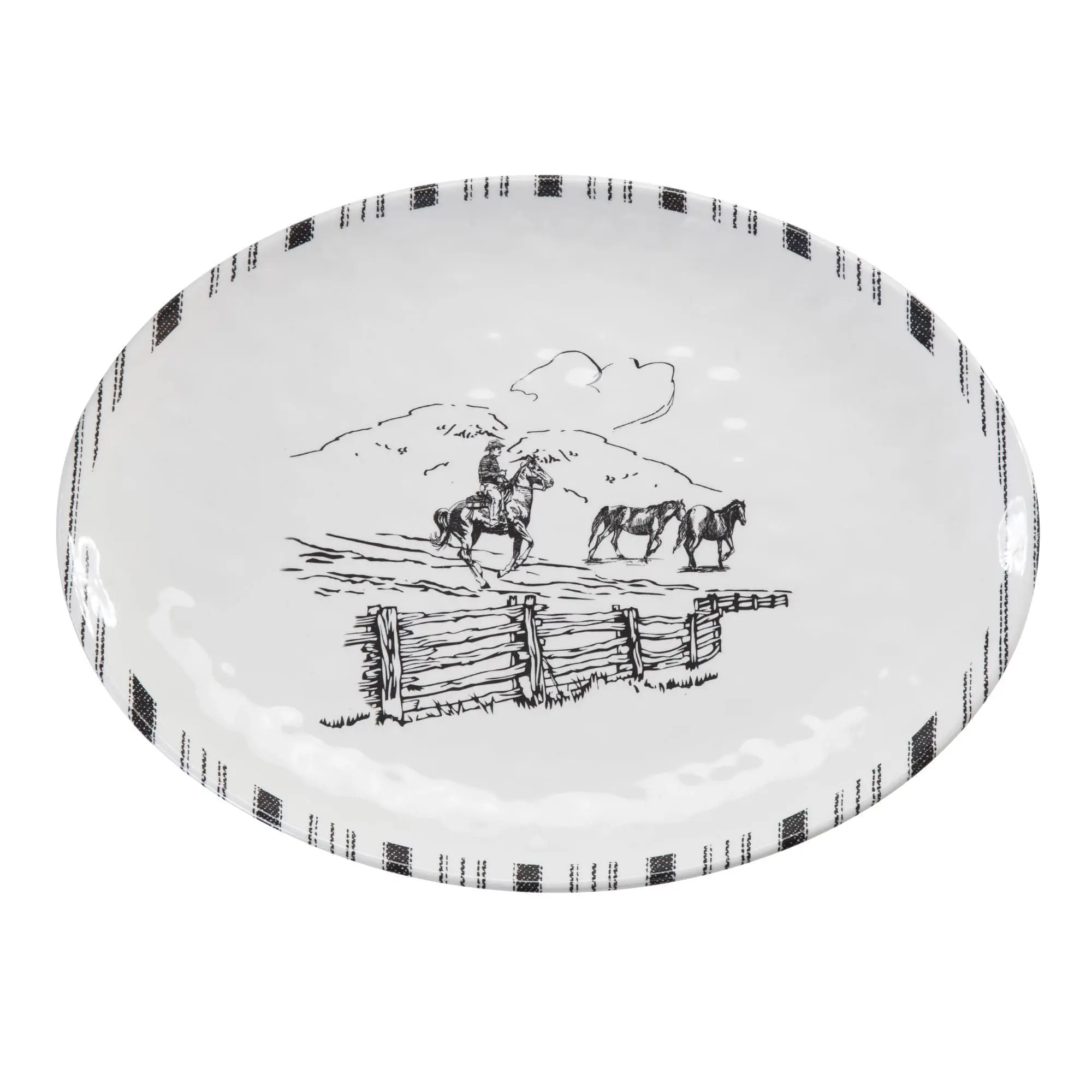 Ranch Life Melamine Serving Platter Ranch Life Melamine Serving Platter