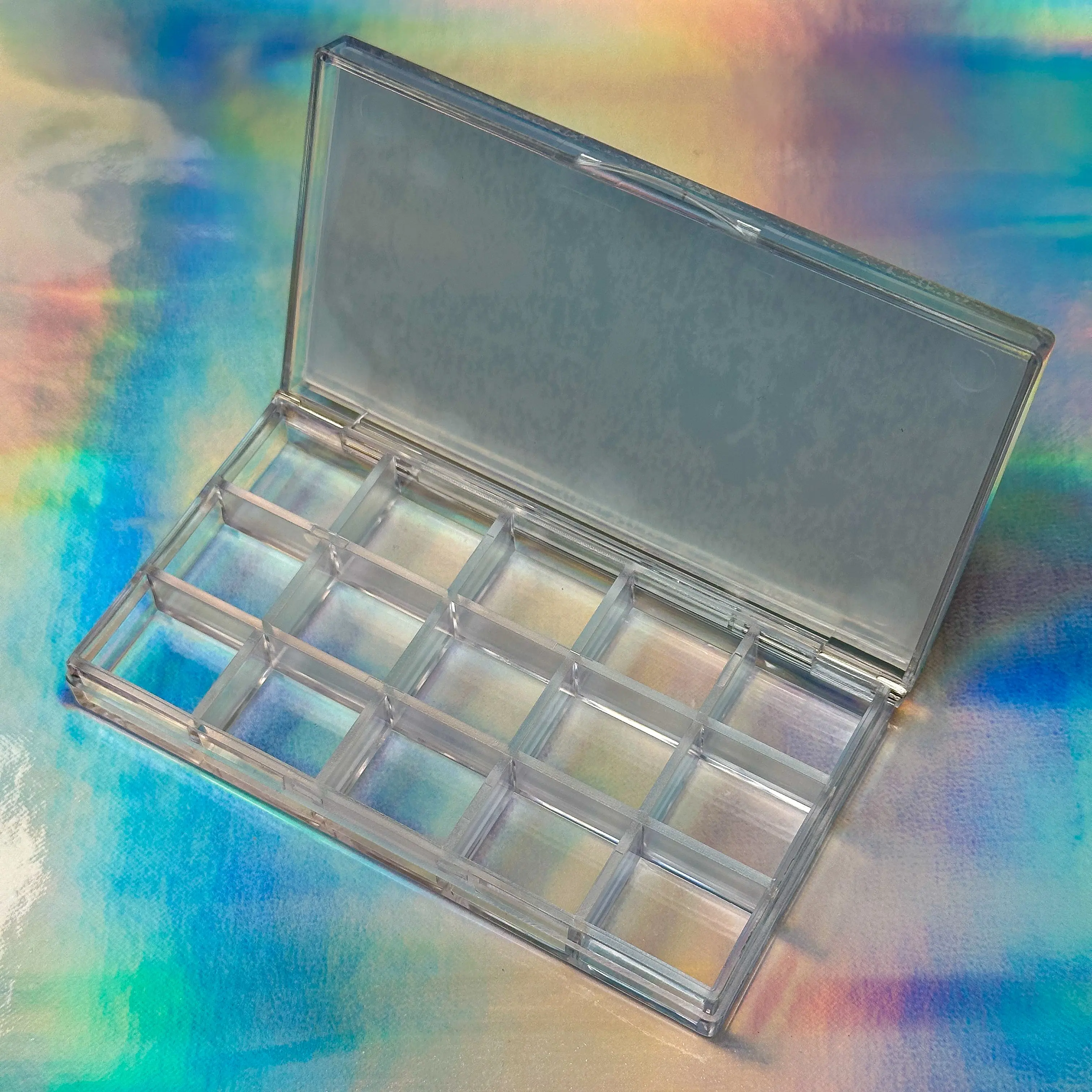 Empty Mini Palette – Travel-Friendly Makeup Case (15 wells)