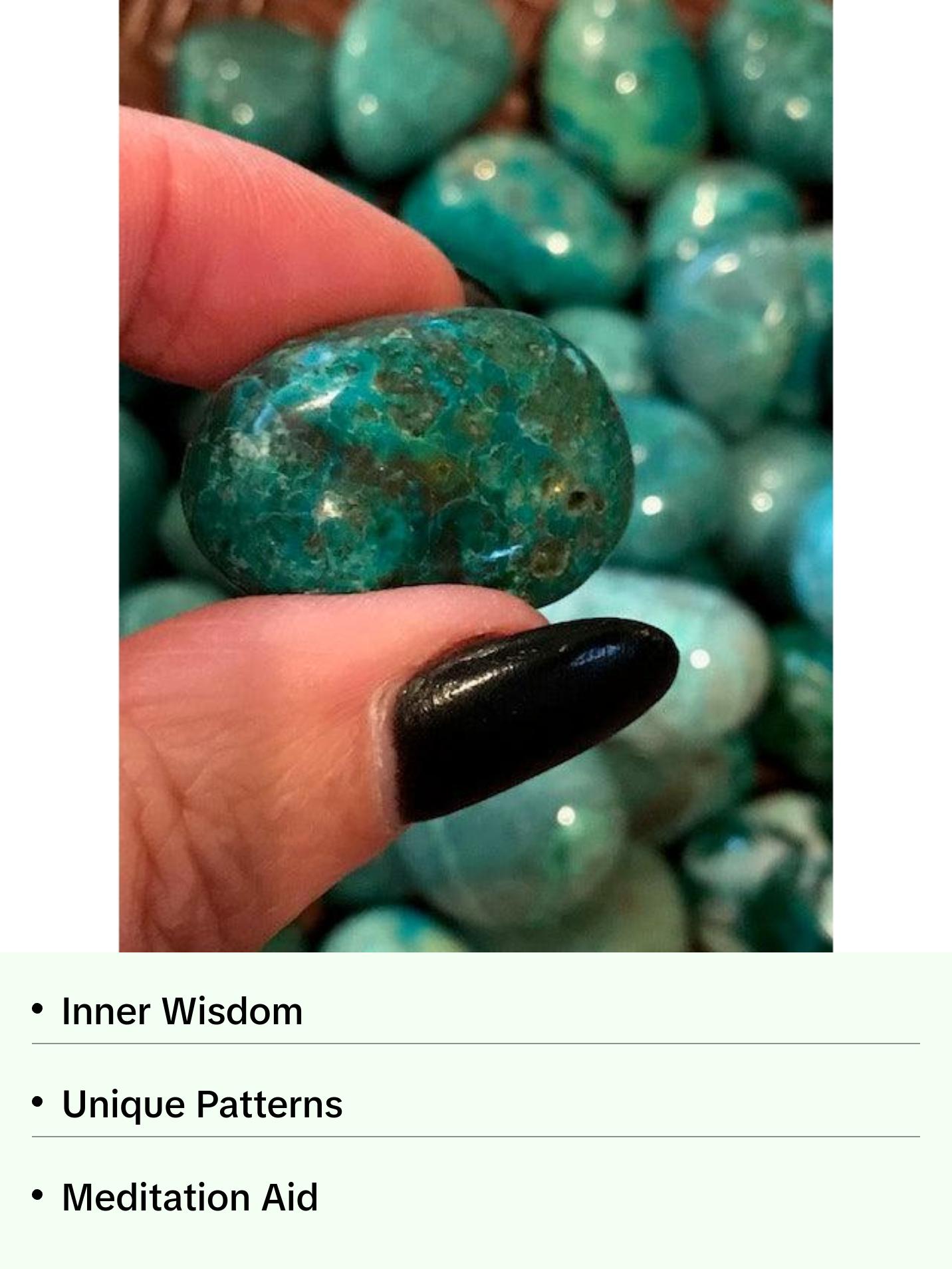 Chrysocolla Crystal Tumble
