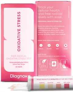 Oxidative-Stress Test - Test for Wellness and Longevity - 25 Count Water Testing Strip Men