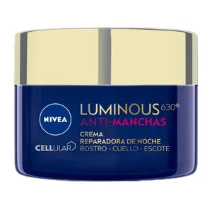 NIVEA Luminous630 Anti-Manchas Repairing Night Cream 50ml - Hydrating & Rejuvenating Formula for Radiant Skin (NIGHT DARK BLUE)