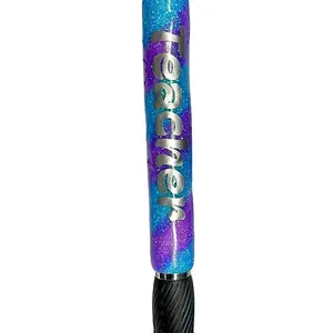 Personalizable Glitter Spiral Fine Point Pen, 0.7mm Tip Size in Multiple Colors cute pen