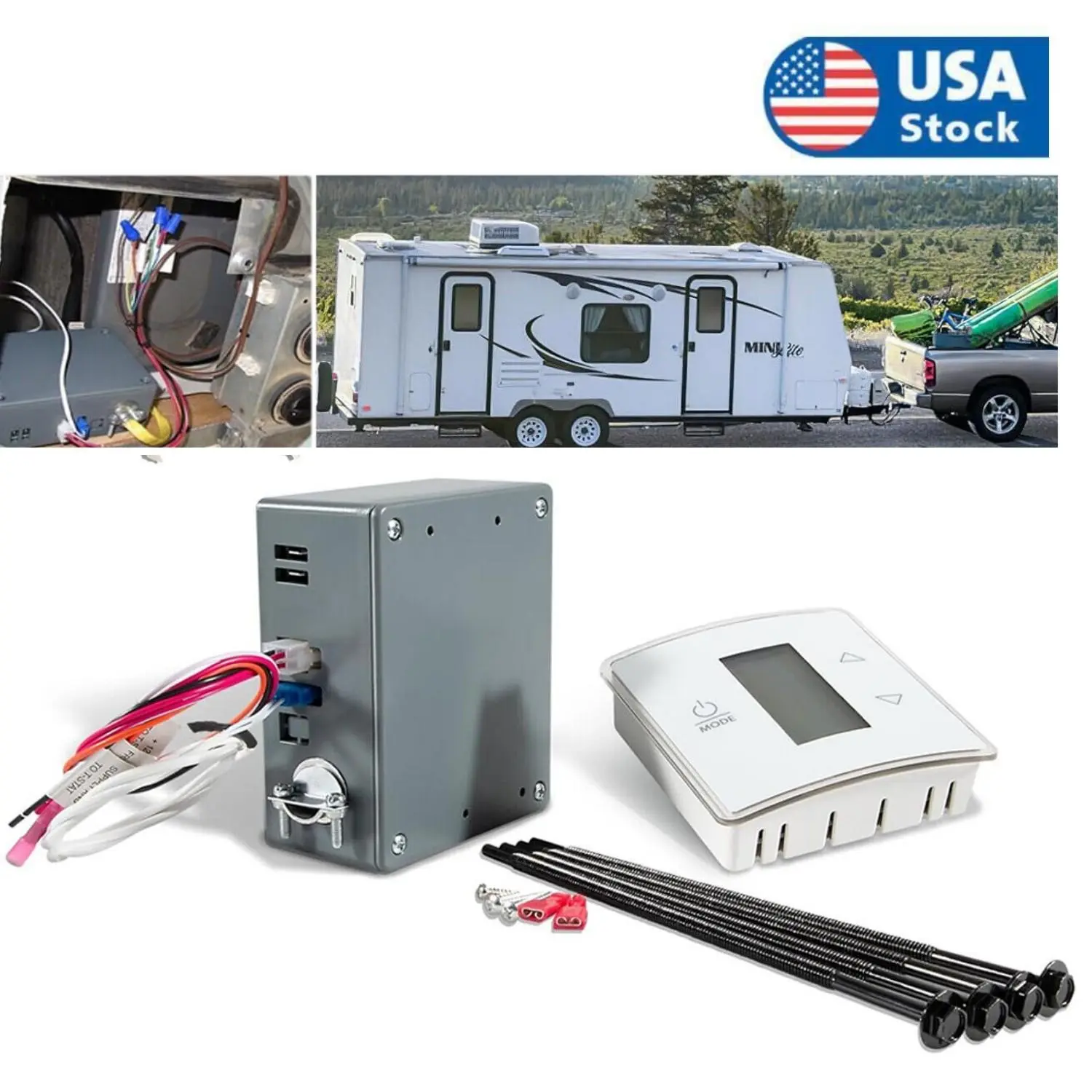 for Dometic Single Zone Thermostat 3316230.000 Thermostat Control Kit 12V DC CT