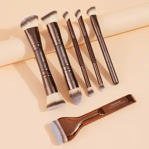 Maange 6 Piece Makeup Brush Set Includes Foundation Brush Concealer Brush Blush Brush Cosmetic Tools Makeup Brushes Set for Flawless Makeup Application