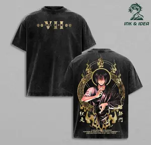 Benimaru Shinmon “Destruction Is My Only Forte” Vintage Washed Tee, Fire Force Company 7 Captain Anime Shirt