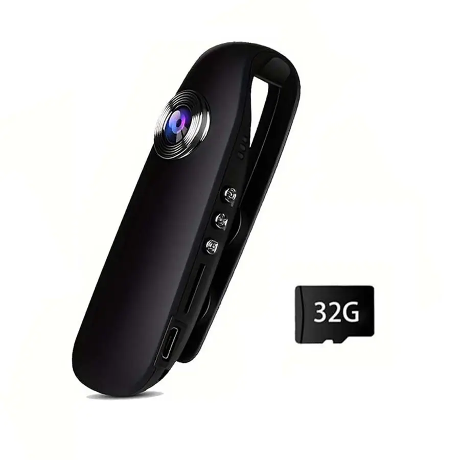 1080P Full HD Camera, Bicycle Camera, Bicycle Recorder, Portable Pocket Camera with Back Clip, Video and Audio Recording