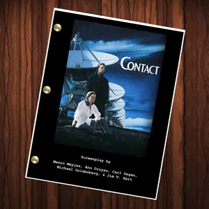 Contact Movie Script Reprint Full Screenplay Full Script Jodie Foster Matthew McConaughey Carl Sagan