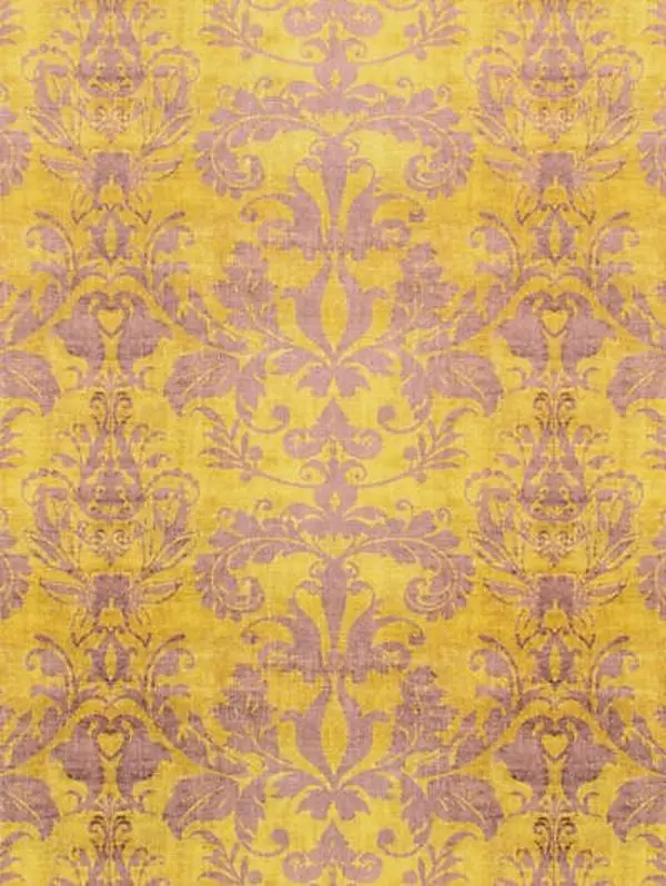 Palace Damask Citron Fabric