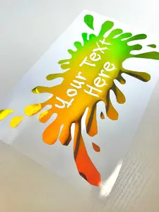Splash Style Custom Vinyl Text Decal - UV & Weather Resistant, Rich & Vibrant Colors