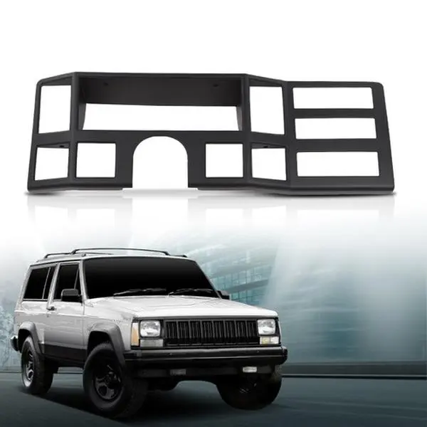 Fit For 84-1996 Jeep Cherokee XJ Comanche Dash Radio Bezel Instrument Trim
