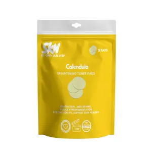 Calendula Brightening Toner Pads 15ct - Soothe Skin Non-Drying Reduce Hyperpigmentation Restore Skin Health