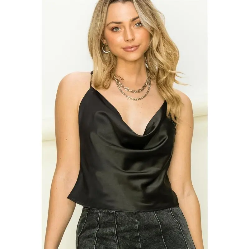 HYFVE Love Forever Cowl Neck Camisole Top