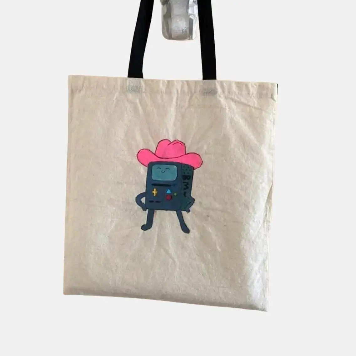 Ryisdying Studio BMO Painted Tote Bag Adventure Time