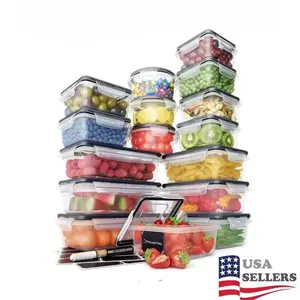 16 PCS Cereal Containers Storage Set, BPA Free Airtight Food Storage Container