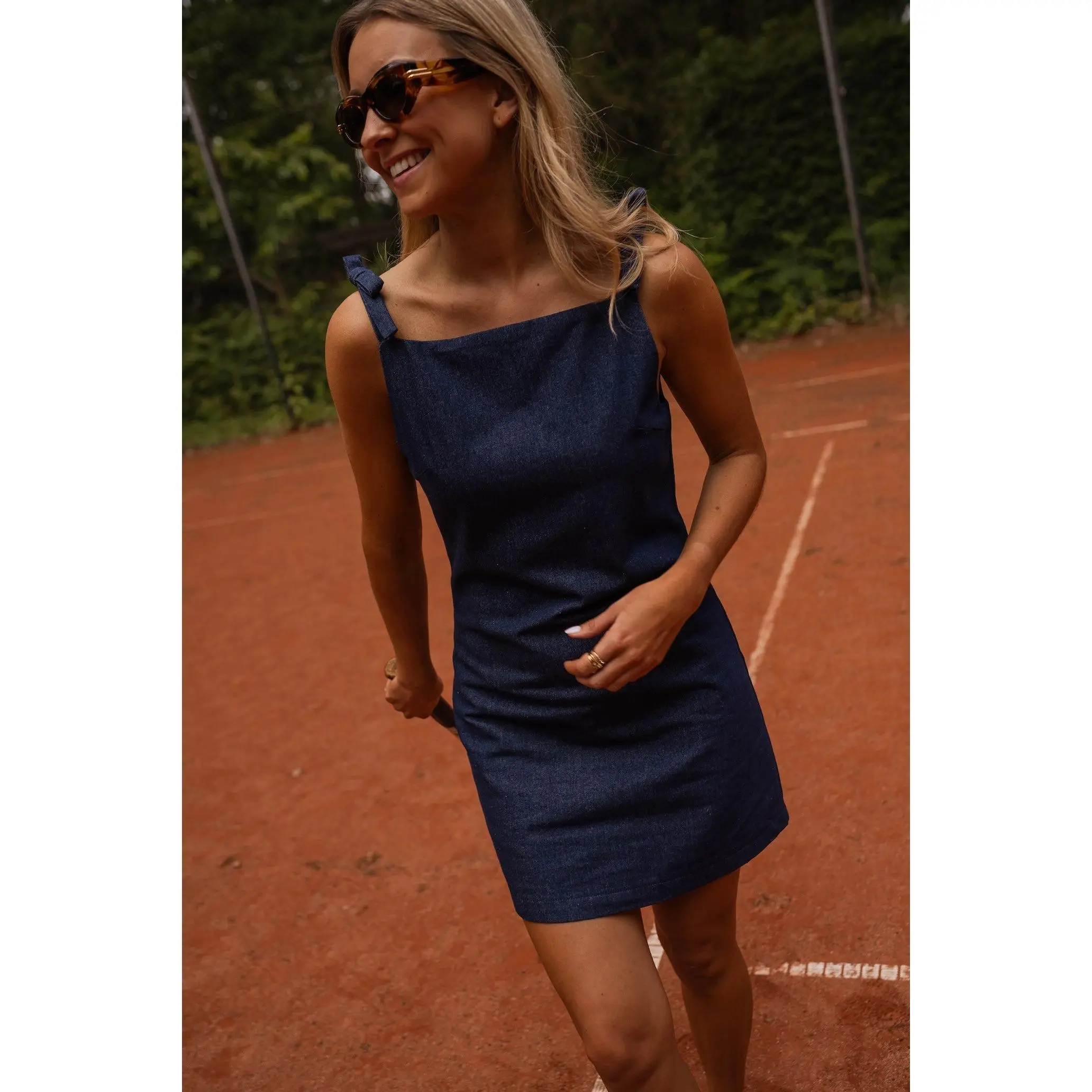 green emerald velvet dress Cotton Dungaree Dress