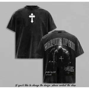 Warrior Of God Christian Knight Vintage Washed T Shirt / Sweatshirt / Hoodie Faith Based Streetwear Armor Of God Graphic Tee Heavy Cotton Unisex Jesus Believer Religious Gospel Apparel Justified By Faith Sola Fide Style